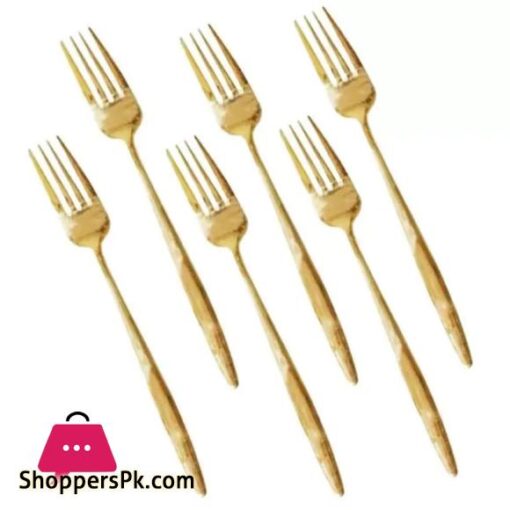 Table Fork Set of 6pcs Gold DY-017