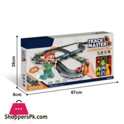 Track Racing Cars With 4High Speed Slot For Kids