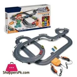 Track Racing Cars With 4High Speed Slot For Kids