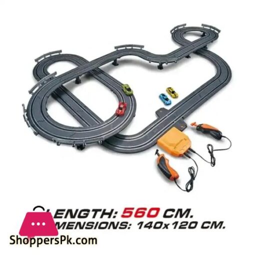 Track Racing Cars With 4High Speed Slot For Kids