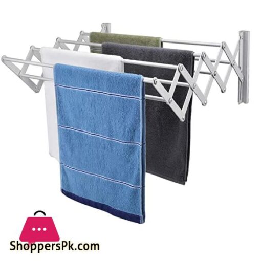 Wall Mounted Steel Clothes Drying StandCloth Dryer RacksTowel Dry Fold able Laundry Rack Wall Mounted Stand