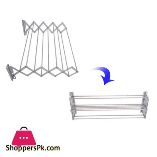 Wall Mounted Steel Clothes Drying StandCloth Dryer RacksTowel Dry Fold able Laundry Rack Wall Mounted Stand