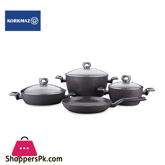 Ceramic Cookware Set 7 Pcs “Nora By Korkmaz” Turkey Made