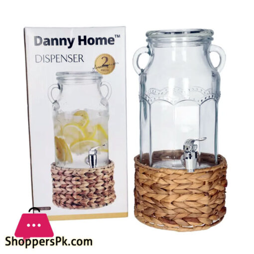 Danny Home Dispenser with Tap Woven Stand 3100ml