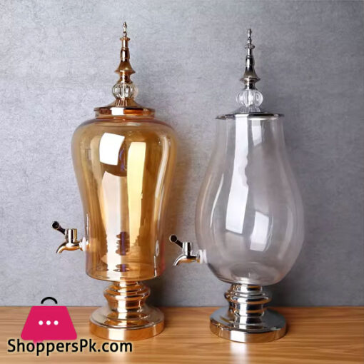 European Electroplated Faucet Wine Glass Beverage Dispenser Bottle Container for Hotel Buffet