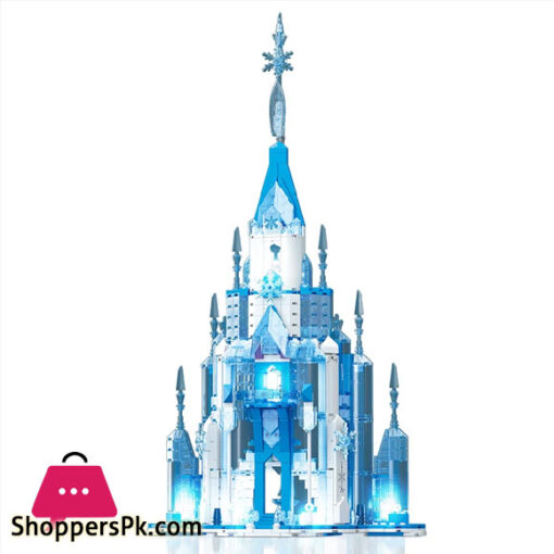 Frozen Castle Ice Snow Castle Building Blocks Fairy Tale Princess Magic Castle Building Model Bricks