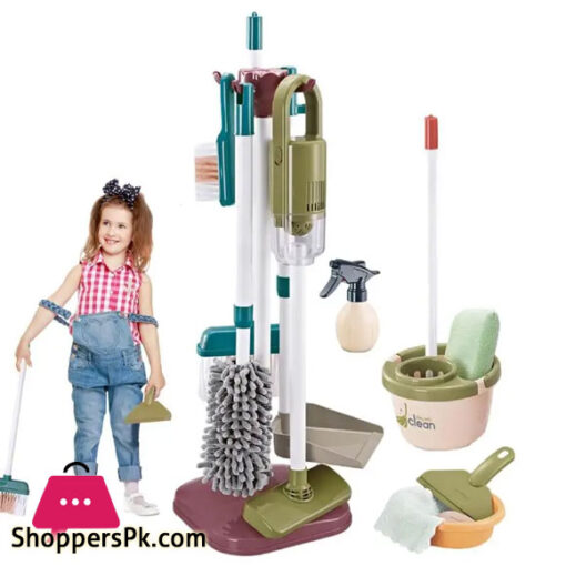 Home Little Helper Kids Cleaning Set Child Size Little Housekeeping Supplies Cleaning Toys Gift For Toddlers Include Broom Mop Duster Dustpan