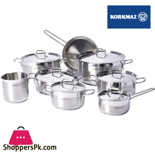 Korkmaz Alfa Grande Cookware Set 14 pcs