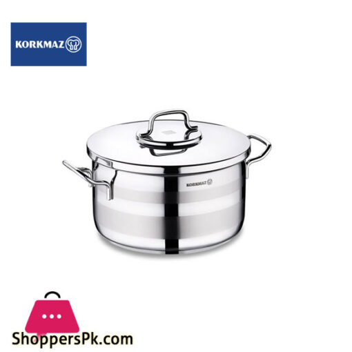 KORKMAZ ASTRA STAINLESS STEEL POT 24 CM A2025 Turkey Made