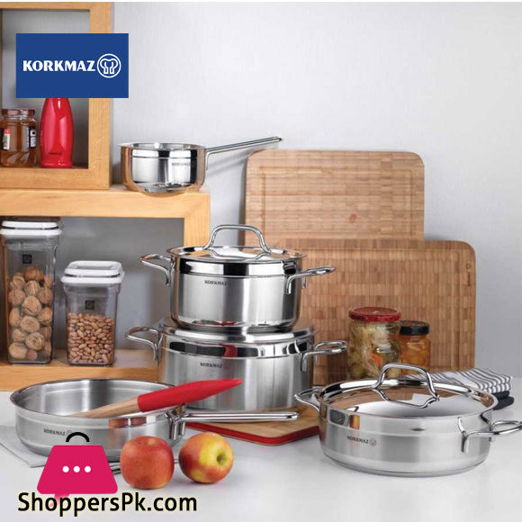 KORKMAZ Astra2 9 pcs Cookware Set A2050 Turkey Made