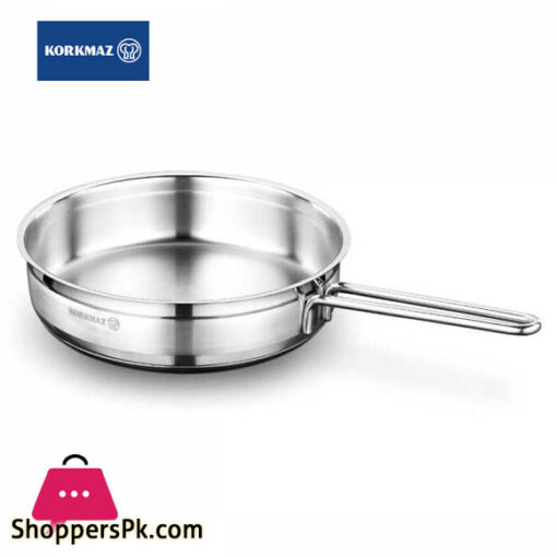 Korkmaz Stainless steel Alfa Fry Pan 26x6 cm