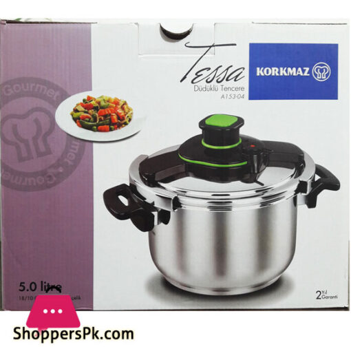 Korkmaz Tessa Pressure Cooker 5Liter A153-04 Turkey Made