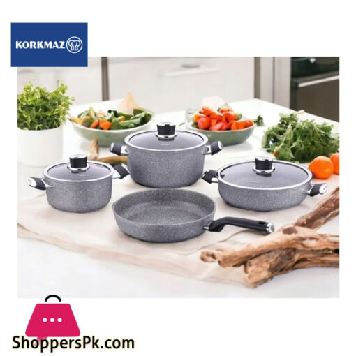 PTFE Cookware Set 7 Pcs “Palma By Korkmaz” Turkey Made