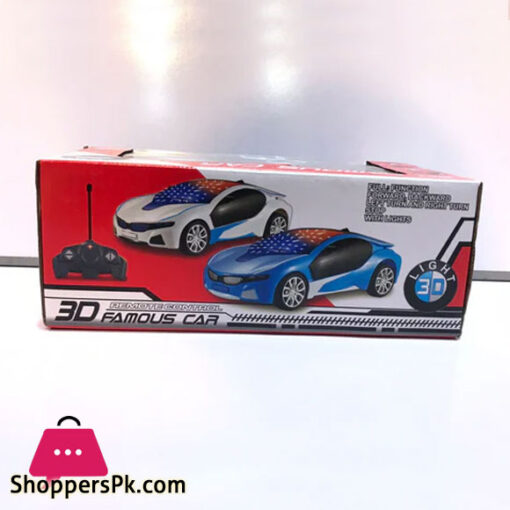 Remote Control Chargeable 3D Famous Car with Flashing Light