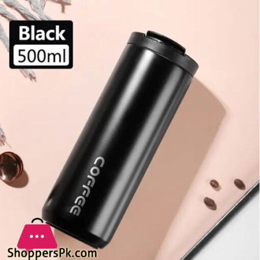 Stainless Steel Vacuum Insulated Thermos Coffee Mug 500ml