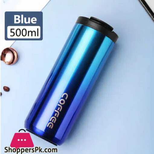 Stainless Steel Vacuum Insulated Thermos Coffee Mug 500ml