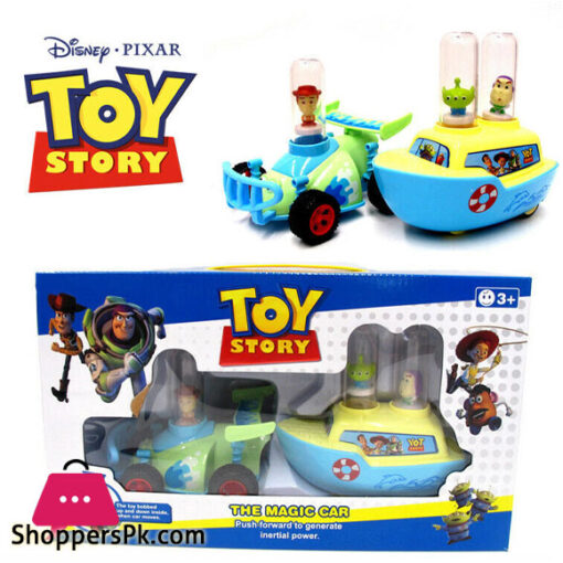 Toy Story Woody Buzz Alien The Magic Car Boat Fun Push Vehicle Figures Kids Play