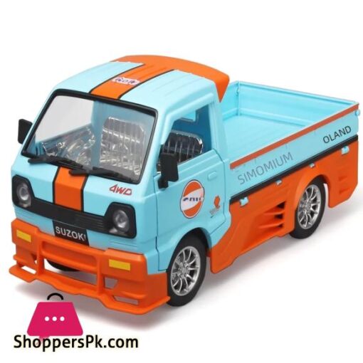 124 Suzuki pickup 4wd diecast alloy model light sound