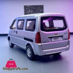 124 WULING Rongguang Van Alloy Car Model Diecast Metal Toy Vehicles Model Sound and Light Simulation Collection