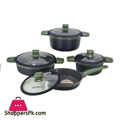 KC71 8 Piece Cook Set Black Green