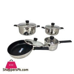 HP72 8 Pieces Cook Set Stainless Steel With G Lid 2c