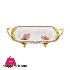 AB 14 30x18cm Rect Bowl R Flower G 6c