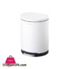 LJT11 6 4 Trash Can 6 Liter White 4c