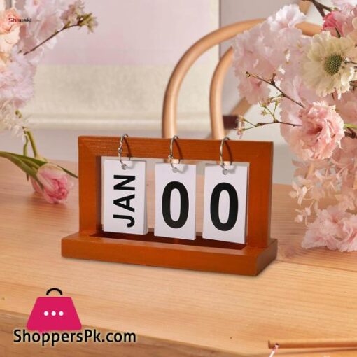 Desk Calendar Vintage Desk Accessories Home Decoration Standing Desktop Decoration Calendar