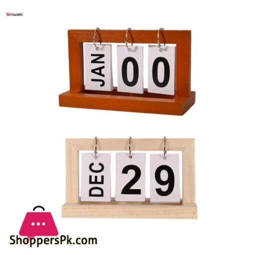 Desk Calendar Vintage Desk Accessories Home Decoration Standing Desktop Decoration Calendar