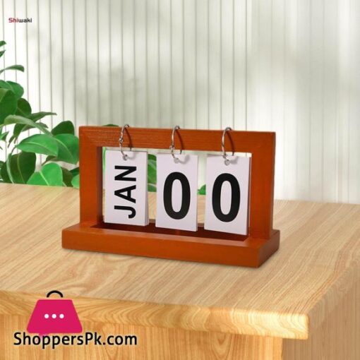 Desk Calendar Vintage Desk Accessories Home Decoration Standing Desktop Decoration Calendar