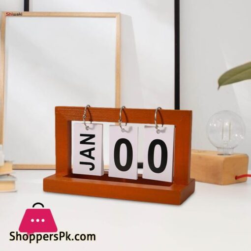 Desk Calendar Vintage Desk Accessories Home Decoration Standing Desktop Decoration Calendar