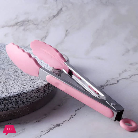 NON STICK ANTI FLAMABLE SILICONE TONG