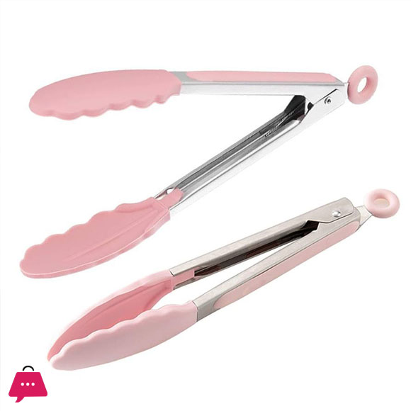 NON STICK ANTI FLAMABLE SILICONE TONG