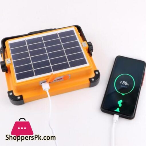 New LED Work Light 2in1 Handheld SolarUSB Electricity Charging Light Emergency Light Floodlight WhiteRed Light Camping Light Spotlight