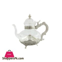 TA1178 Glass Tea Kettle Silver