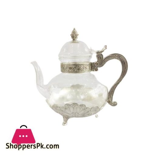 TA1305 Tea Pot Silver ORCHID 6c