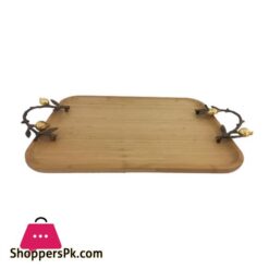 WB1052 Rect Tray Wood Med ORCHID 6c