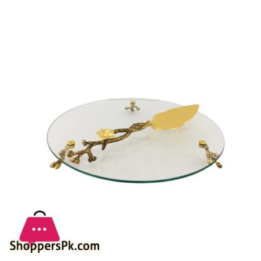 CD6883 Cake Set G Glass 12c