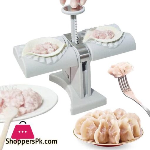 Techmanistan Household Double Head Automatic Dumpling Maker Mould Dumplings Making Machine Ravoli Press