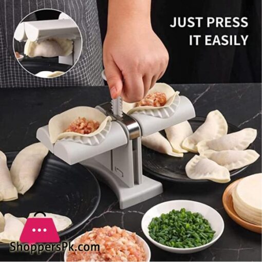 Techmanistan Household Double Head Automatic Dumpling Maker Mould Dumplings Making Machine Ravoli Press