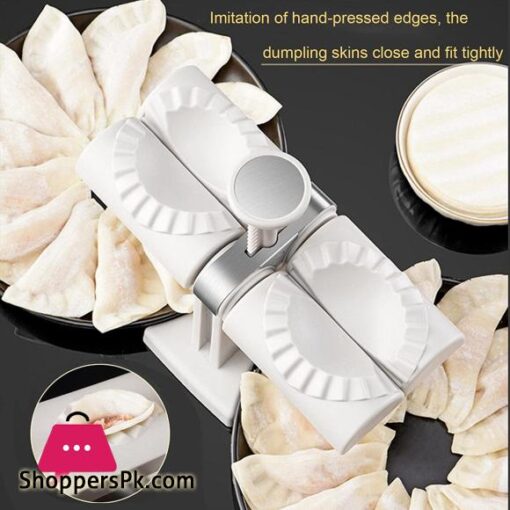 Techmanistan Household Double Head Automatic Dumpling Maker Mould Dumplings Making Machine Ravoli Press