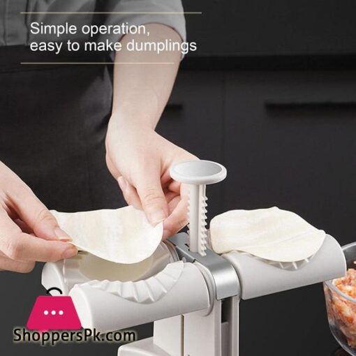 Techmanistan Household Double Head Automatic Dumpling Maker Mould Dumplings Making Machine Ravoli Press