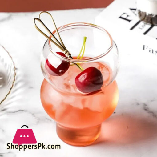 Creative Coffee Mug Gourd Shape Cocktail Glass Cup Yogurt Dessert Glass Mug Drinkware for Gift