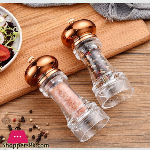 Crystal Acrylic Salt and Pepper Mill Gold 1Pcs Large SB3033