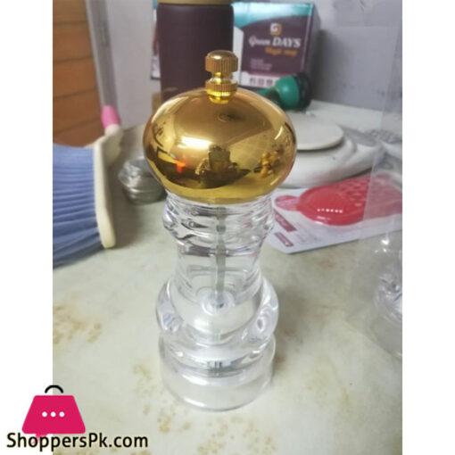 Crystal Acrylic Salt and Pepper Mill Gold 1Pcs Medium SB3032