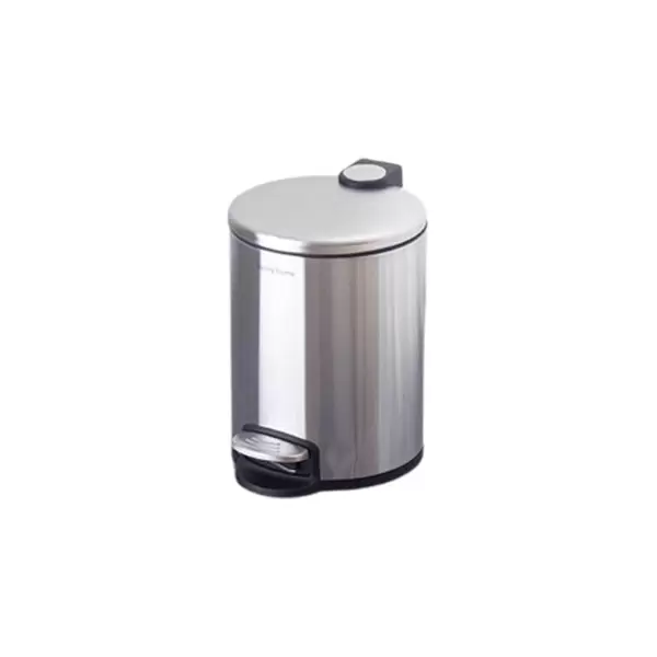 Danny Home Stainless Steel Dust Bin Powder Coating Metal Trash Can 5 Liter 4 Danny Home Stainless Steel Dust Bin Powder Coating Metal Trash Can 5 Liter
