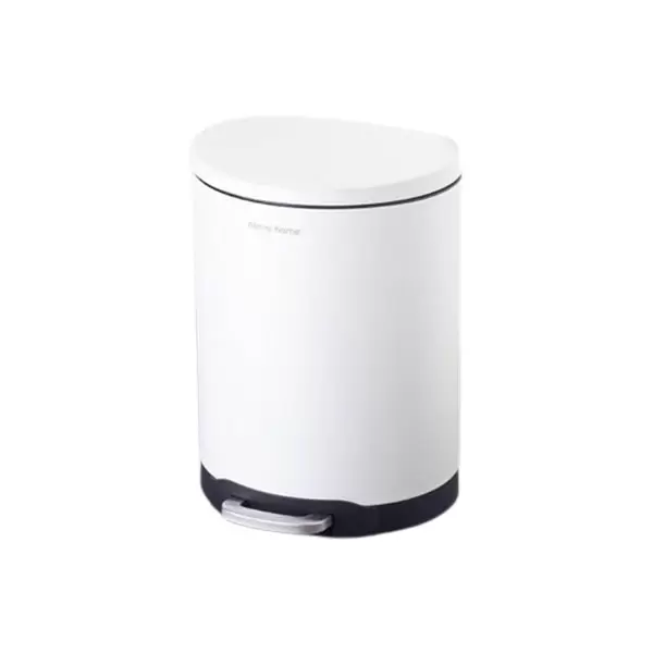 Danny Home Stainless Steel Dust Bin Powder Coating Metal Trash Can 6 Liter White 4 Danny Home Stainless Steel Dust Bin Powder Coating Metal Trash Can 6 Liter White