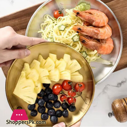 Eco-Friendly Polishing Process Fruit Tray 20cm Silver GST2132