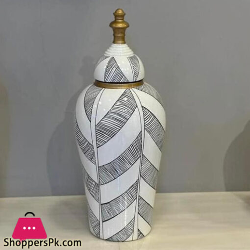 Fancy Ceramic Vase Candy Jar-Medium YC-091