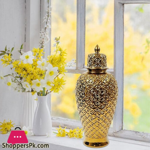 Fancy Ceramic Vase Candy Jar-Small YC-084